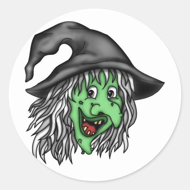 Sticker Rond Witch Hag (Devant)