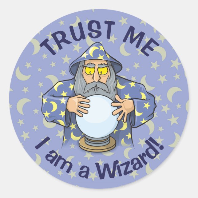 Sticker Rond Wizard (Devant)