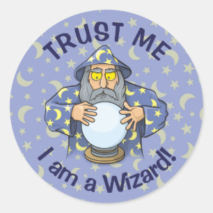 Sticker Rond Wizard