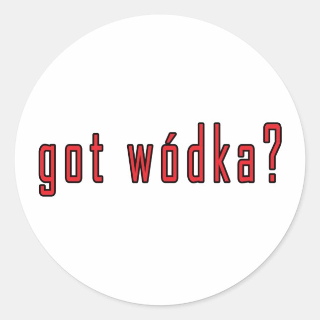 Sticker Rond wodka ? (Devant)