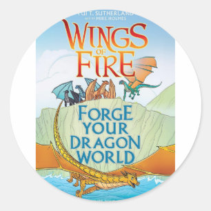 Sticker Rond WOF Formez votre propre monde de dragons