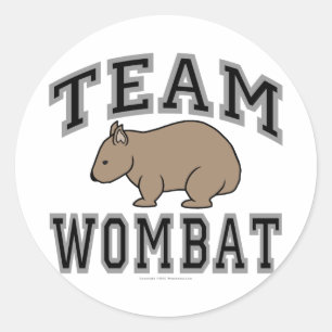 Sticker Rond Wombat V d'équipe