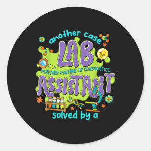 Sticker Rond Women Lab Istant Lab Week 2025 Vintage Mystery Mac