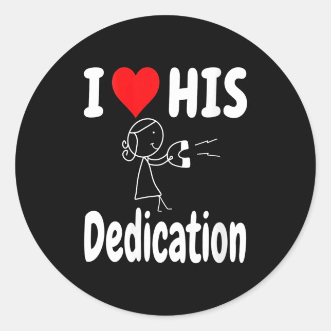 Sticker Rond Women's Funny Valentine's Day Couple Matching I Lo (Devant)