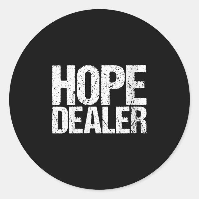 Sticker Rond Womens Motivational Hope Er V-neck  (Devant)