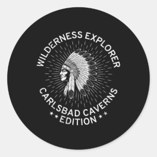 Sticker Rond Womens New Mexico Wilderness Explorer Carlsbad Cav