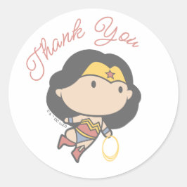 Sticker Rond Wonder Woman | Nouveau bébé bientôt
