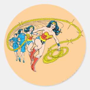 Sticker Rond Wonder Woman Transform