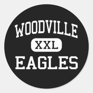 Sticker Rond Woodville - Eagles - Lycée - Woodville Texas
