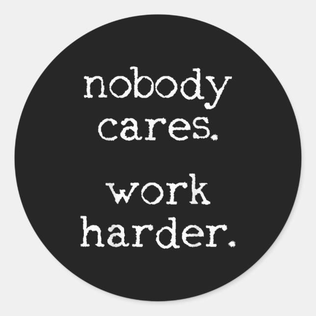 Sticker Rond Workout Gym Fitness Exercise Motivational  (Devant)