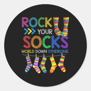 Sticker Rond World Down Syndrome Day Faites connaître vos chaus