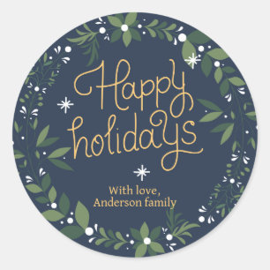 Sticker Rond Wreath de Noël