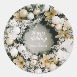 Sticker Rond Wreath de Noël