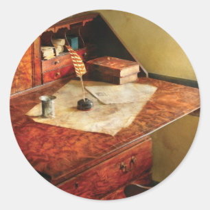 Sticker Rond Writer - Les Journies d'un explorateur