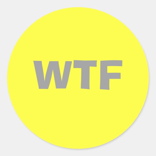 STICKER ROND WTF (Devant)