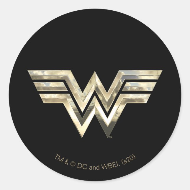Sticker Rond WW84 | Logo de Golden Wonder Woman (Devant)