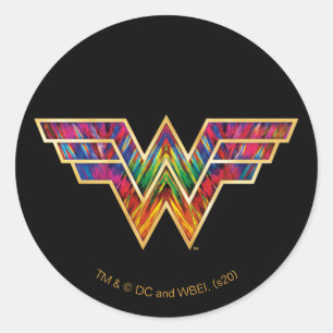 Sticker Rond WW84  Logo de Wondoman Kaleidoscope