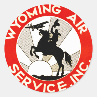 Sticker Rond Wyoming Air Service