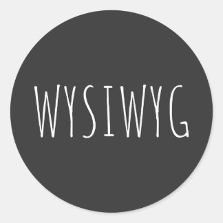 STICKER ROND WYSIWYG