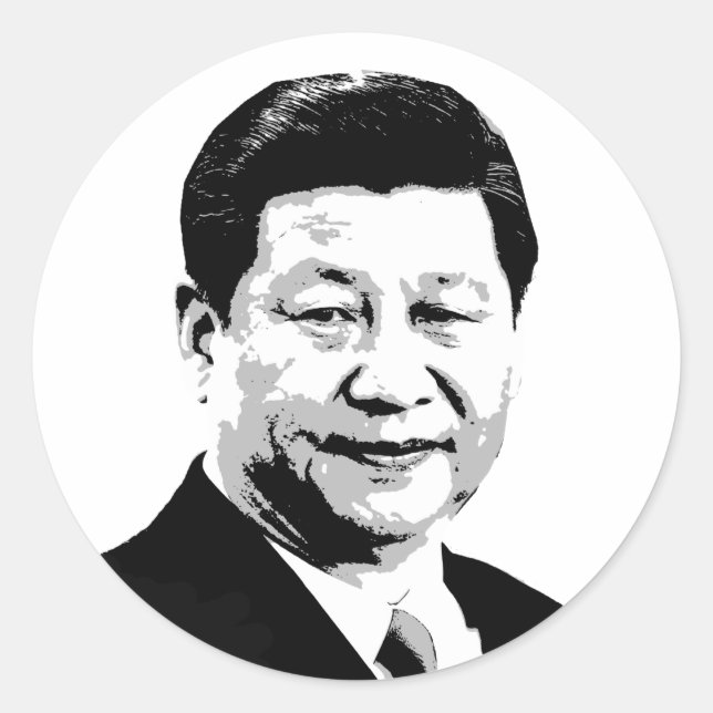Sticker Rond Xi Jinping (Devant)