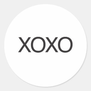 Sticker Rond xoxo