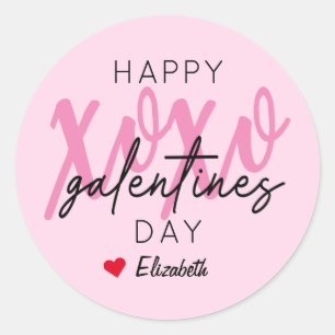 Sticker Rond XOXO Bonne Saint-Galentin