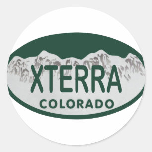 Sticker Rond xterra licence ovale