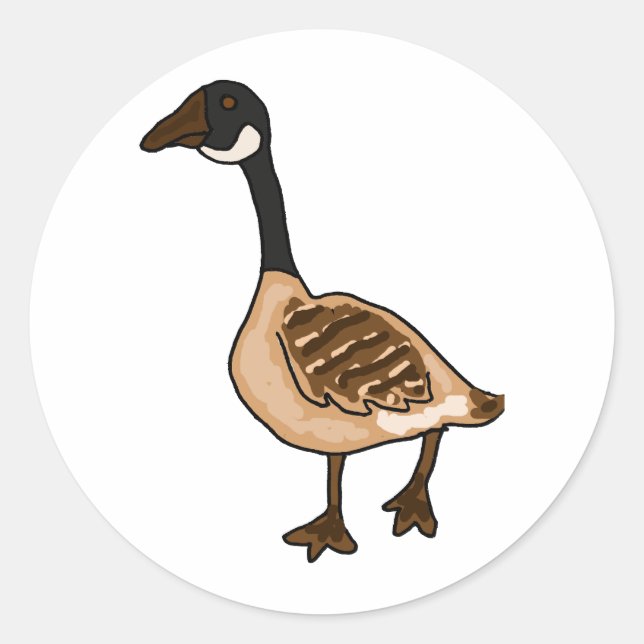 Sticker Rond XX- Carton d'oie soyeux (Devant)