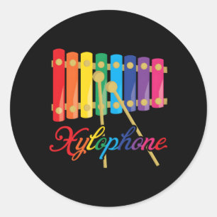 Sticker Rond Xylophone