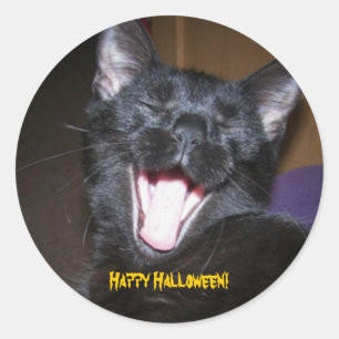 Sticker Rond Yawn...Joyeux Halloween !