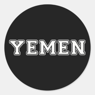 Sticker Rond Yémen