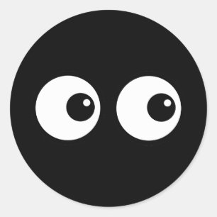 Sticker Rond Yeux de bande dessinée