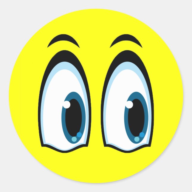 STICKER ROND YEUX SURPRIS (Devant)