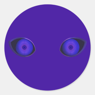 Sticker Rond Yeux très malveillants