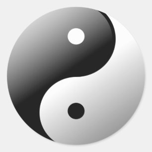 Sticker Rond Yin et Yang