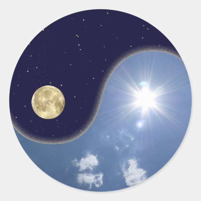Sticker Rond yin yang (Devant)
