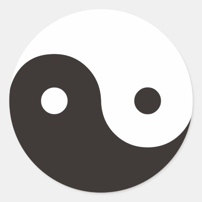 Sticker Rond Yin Yang (Devant)