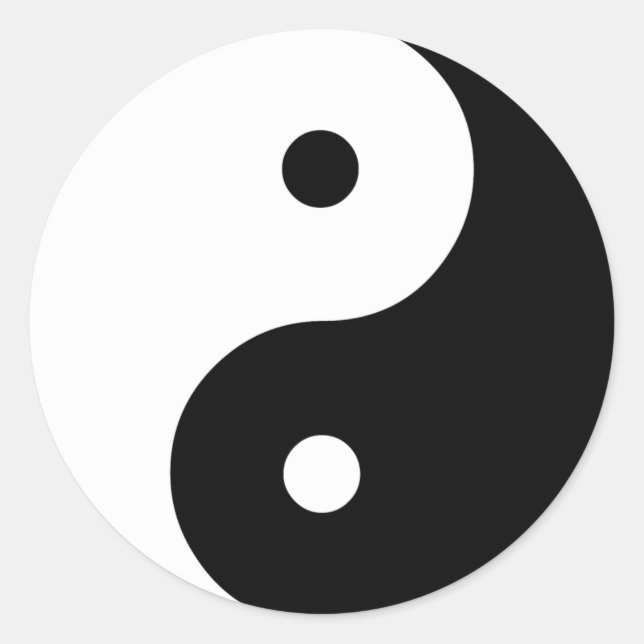 Sticker Rond Yin Yang (Devant)