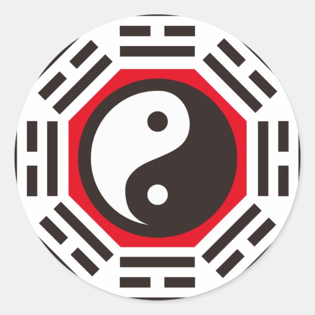 STICKER ROND YIN & YANG (Devant)