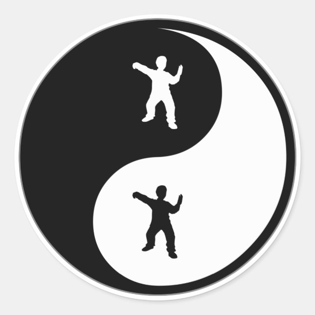 Sticker Rond Yin Yang Tai Chi (Devant)