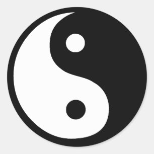 Sticker Rond ying yang