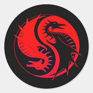 Sticker Rond Ying Yang 3