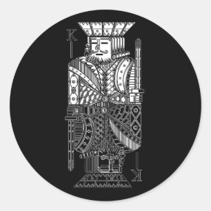 Sticker Rond Ying Yang King