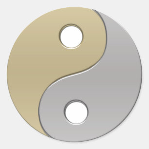 Sticker Rond yinyang