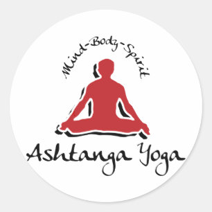 Sticker Rond Yoga d'Ashtanga