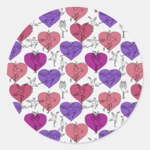 Sticker Rond Yoga pose motif   Yoga motif transparent 4