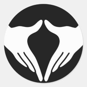 Sticker Rond Yoga Yoni Mudra