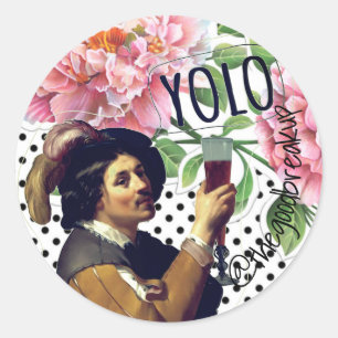 STICKER ROND YOLO