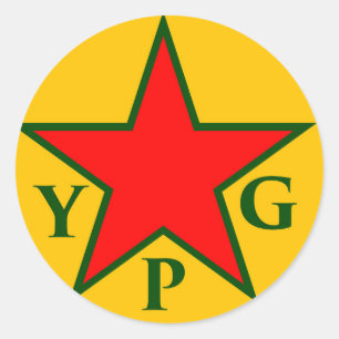 Sticker Rond ypg-ypj aa