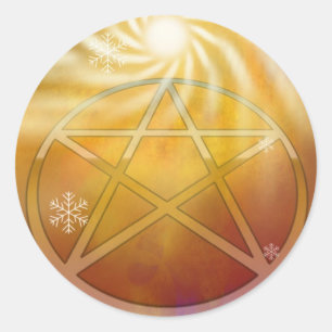Sticker Rond Yule Sun